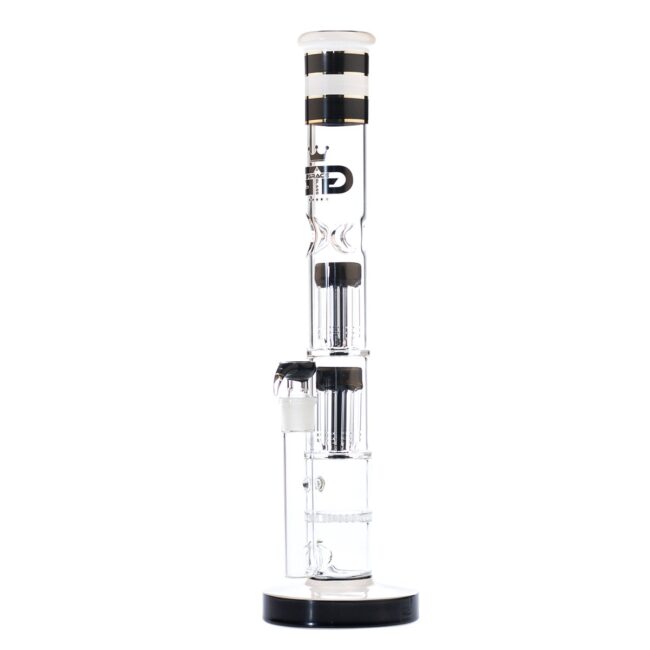 Stiklinė vandens pypkė "Grace Glass Black Cane Tower" 45 cm