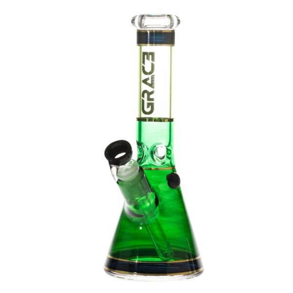 Stiklinė vandens pypkė "Grace Glass Green Baby Beaker" 25 cm