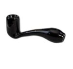 Stiklinė pypkutė „Pure Black Leaf" 14 cm