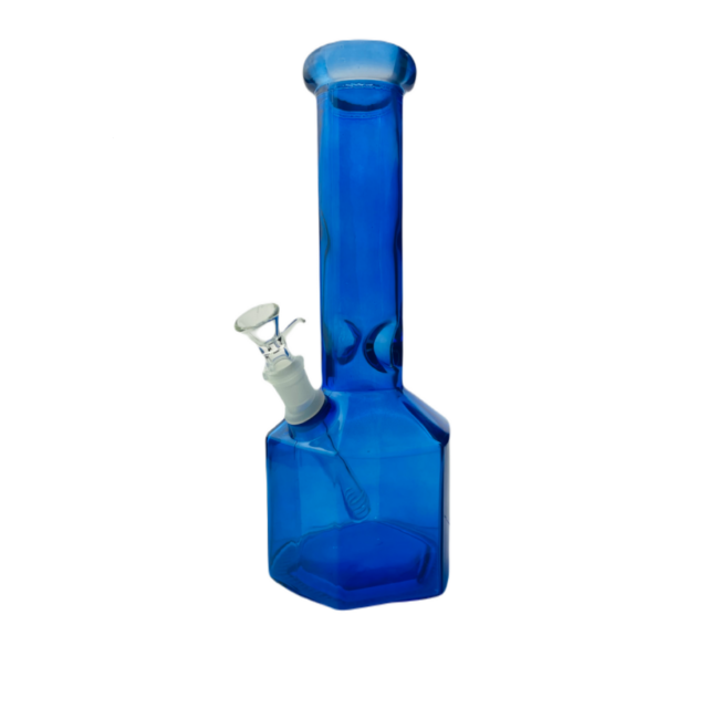 Stiklinė vandens pypkė „Blue Hex” 30 cm
