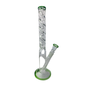 Stiklinė vandens pypkė „Twister Green Cane” 35 cm