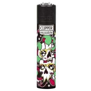 Žiebtuvėlis Clipper Skulls and Flowers #1