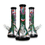 Stiklinė vandens pypkė ,,Miško augmenijos akis" 32 cm