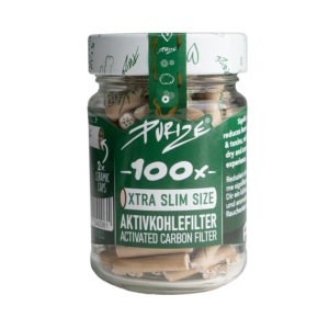 Aktyviosios anglies filtrai „Purize Xtra Slim Organic“ 100 vnt.