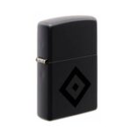 Žiebtuvėlis Zippo Black Matt Rombus