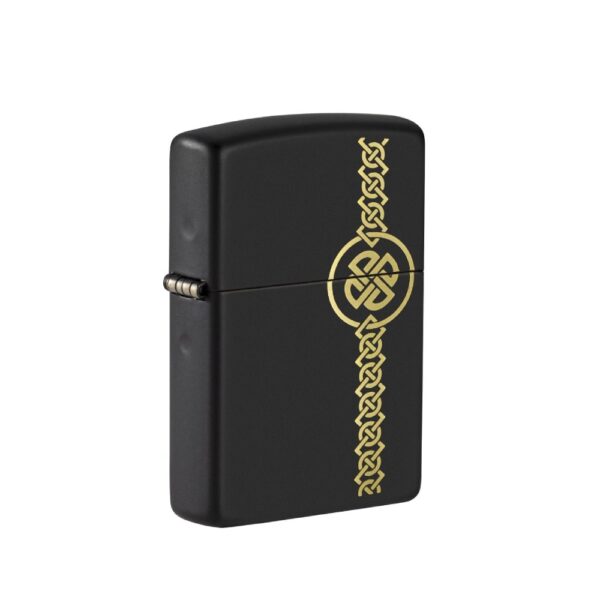 Žiebtuvėlis Zippo Black Matte Celtic Design