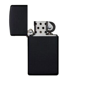 Žiebtuvėlis Zippo Slim Black Matte open