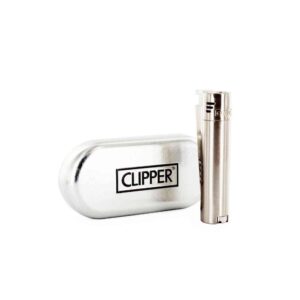 Žiebtuvėlis Clipper Metal Jet Flame Silver
