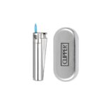 Žiebtuvėlis Clipper Metal Jet Flame Silver