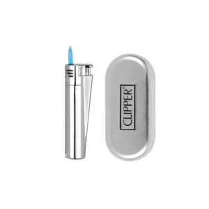 Žiebtuvėlis Clipper Metal Jet Flame Silver