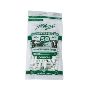 Aktyviosios anglies filtrai Purize Xtra Slim Conical 50 vnt.