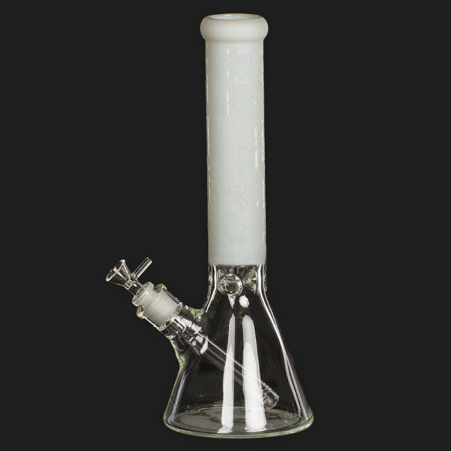 Stiklinė vandens pypkė Amsterdam Beaker Mixed White Skull 37cm