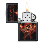 Žiebtuvėlis Zippo Anne Stoke Flaming Skull