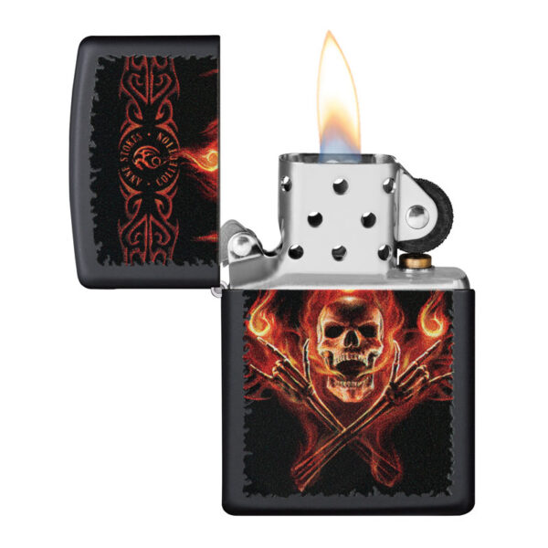 Žiebtuvėlis Zippo Anne Stoke Flaming Skull