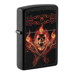 Žiebtuvėlis Zippo Anne Stoke Flaming Skull