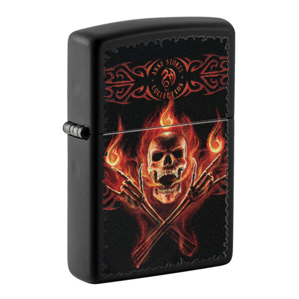 Žiebtuvėlis Zippo Anne Stoke Flaming Skull
