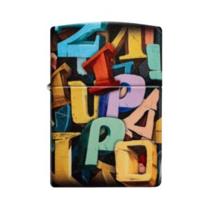 Žiebtuvėlis Zippo Abstract Letters Design