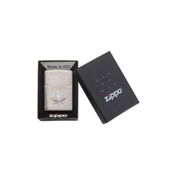 Žiebtuvėlis Zippo Chrome Mari Leaf Design
