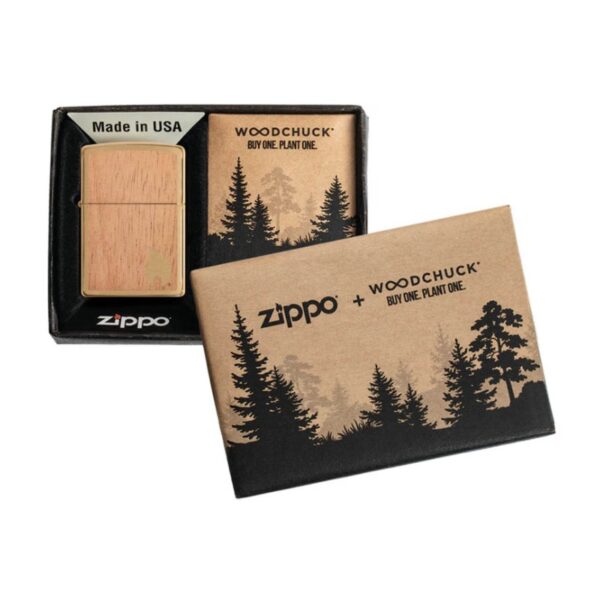 Žiebtuvėlis Zippo x Woodchuck Brushed Brass (1)