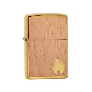 Žiebtuvėlis Zippo x Woodchuck Brushed Brass