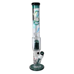 Stiklinė vandens pypkė Black Leaf Cylinder Qinglong 49 cm