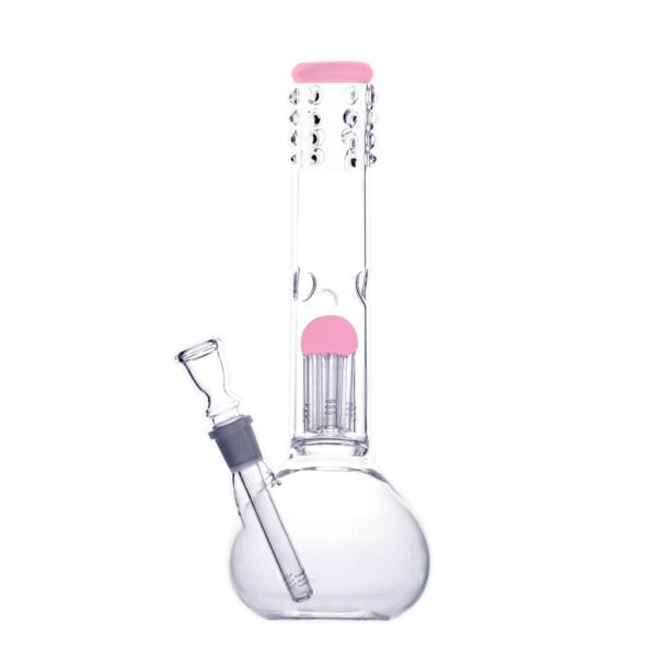 Stiklinė vandens pypkė Pink Bubble 36 cm