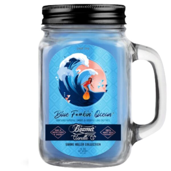 Large Beamer Candle Blue F#kin' Ocean 310 ml.
