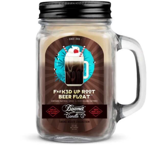 Large Beamer Candle F#k3d up Root Beer Float 310 ml.