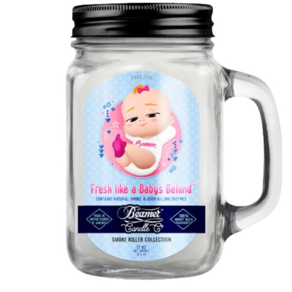 Large Beamer Candle Fresh Like a Baby's Behind 310 ml. Large Beamer Candle Fresh Like a Baby's Behind 310 ml.