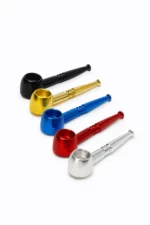 Metalinė pypkutė Head įvairių spalvų 10 cm