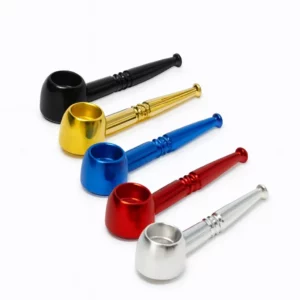 Metalinė pypkutė Head įvairių spalvų 10 cm