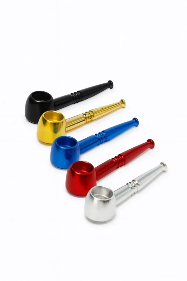 Metalinė pypkutė Head įvairių spalvų 10 cm