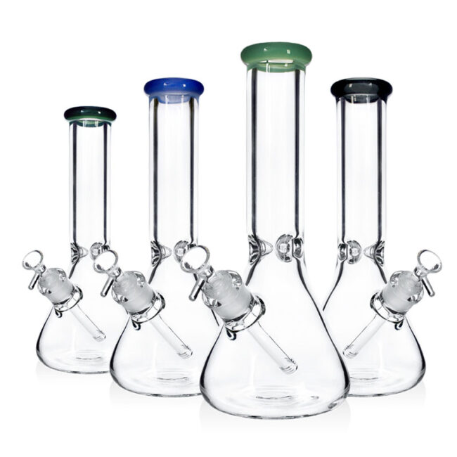 Stiklinė vandens pypkė "Simple Round Beaker" 31 cm