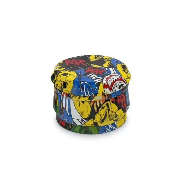 grinderis-tabakui- Metalinis smulkintuvas „More Graffiti” 63mm