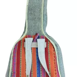 Gheri rankų darbo kanapinis gitaros krepšys nugara