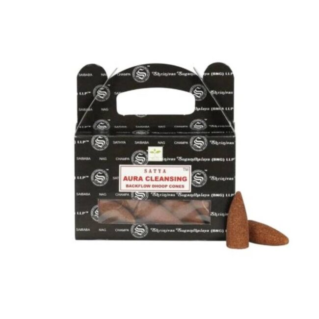 Satya Aura Cleansing Backflow tekantys smilkalai - Bongai.lt