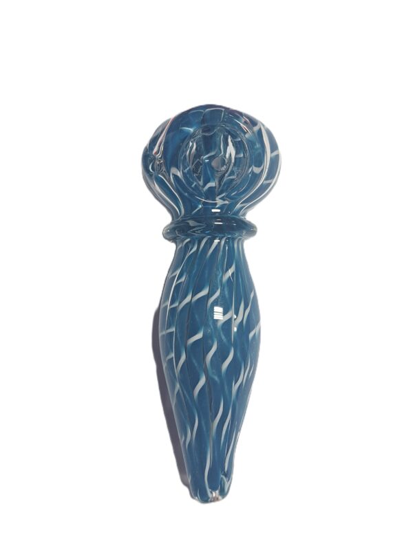 Stiklinė pypkė „Blue Stream“, 12 cm