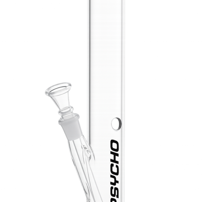 Stiklinė vandens pypkė „Psycho“ 34 cm – minimalistinis dizainas