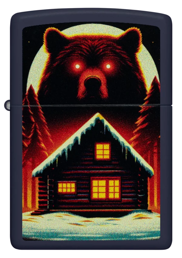 Žiebtuvėlis Zippo Bear And Cabin tiesiai Žiebtuvėlis Zippo Bear And Cabin tiesiai