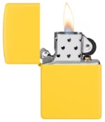 Žiebtuvėlis Zippo Classic Sunflower atidarytas dega
