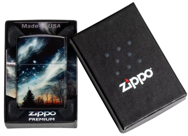 Žiebtuvėlis Zippo Clear Sky dėžutėje