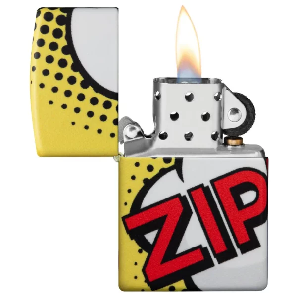 Žiebtuvėlis Zippo Comic Design dega