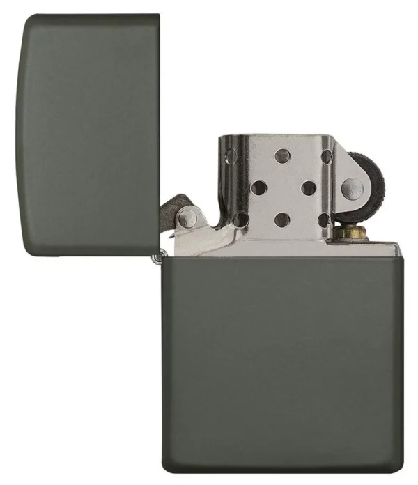Žiebtuvėlis Zippo Green Matte atviras