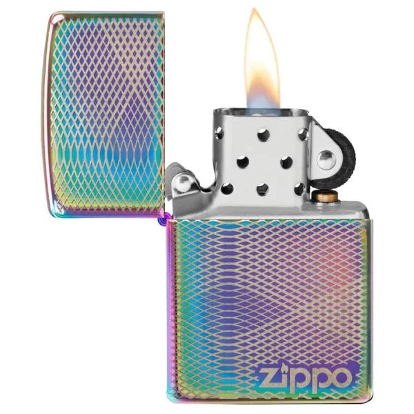 Žiebtuvėlis Zippo Ilusion Line atidarytas dega