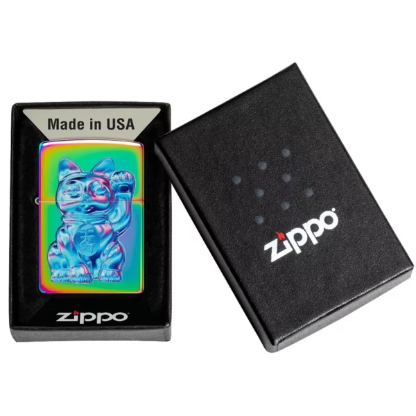 Žiebtuvėlis Zippo Lucky Cat Spectrum dėžutėje