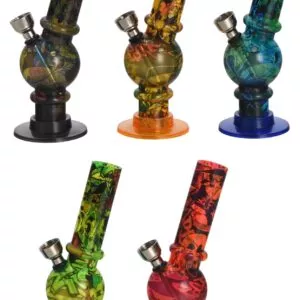 Akrilinė vandens pypkė Mini „Graffiti“ 14 cm