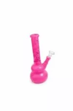 Stiklinė vandens pypkė Pink 18 cm bongas