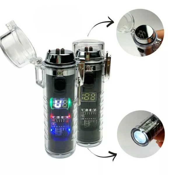 Elektrinis plazminis žiebtuvėlis „Fummo Torquay Dual Plasma“, įkraunamas USB Elektrinis plazminis žiebtuvėlis Fummo Torquay Dual Plasma, įkraunamas USB