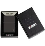 Žiebtuvėlis Zippo Armor Flame Black dovanų dėžutėje