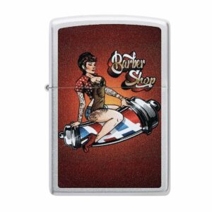 Žiebtuvėlis Zippo Barber Shop Pinup priekis
